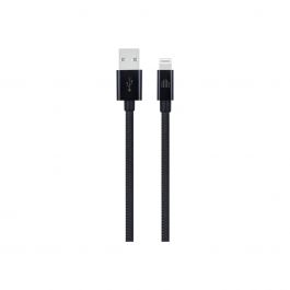 Dviced Cable USB-A to Lightning Nylon Textile 0,25m - Black