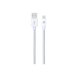 Dviced Cable USB-A to Lightning Nylon Textile 1,25m - White