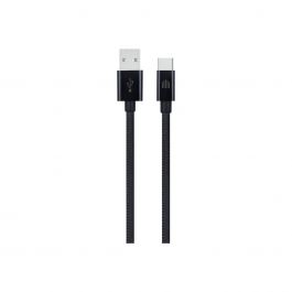 Dviced Cable USB-A to USB-C Nylon Textile 1,25m - Black