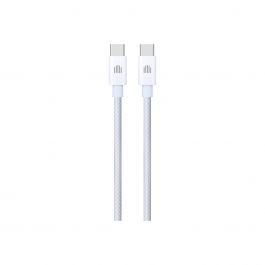 Dviced Cable USB-C to USB-C Nylon Textile 1,25m - White