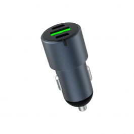 Зарядно за кола 60W 2C1A сиво от Dviced