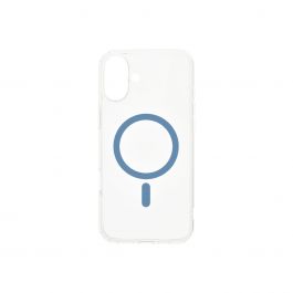 Magsafe калъф от Dviced за iPhone 16 прозрачен, син