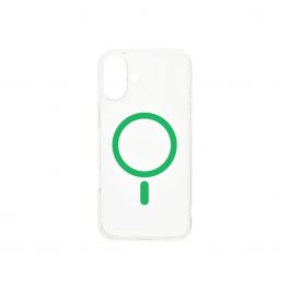 Magsafe калъф от Dviced за iPhone 16 прозрачен, зелен