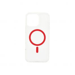 Magsafe калъф от Dviced за iPhone 16 Pro Max прозрачен, червен