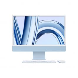 iMac 24 Retina 4.5K | M3 чип с 8 ядрен CPU и 8 ядрен GPU | 8GB памет | 256GB SSD - Син