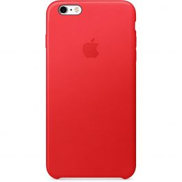 Червен кожен защитен кейс за iPhone 6s Plus