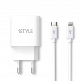 Комплект зарядно с кабел за iPhone от iStyle