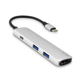 iSTYLE USB Type-C HUB 4K HDMI - silver/black