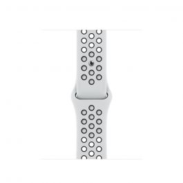 Каишка за Apple Watch от Apple - 41mm Pure Platinum/Black Nike Sport Band - нормална
