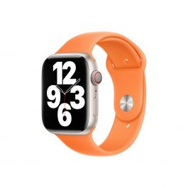 Apple Watch 45mm Band: Bright Orange Sport Band (SEASONAL 2023 Spring)