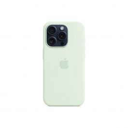 iPhone 15 Pro Silicone Case with MagSafe - Soft Mint
