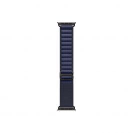 Каишка от Apple за Apple Watch 49mm Loop:  Navy Alpine Loop - Medium - Black Titanium Finish