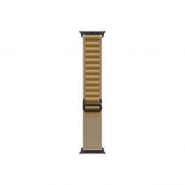 Каишка от Apple за Apple Watch 49mm Loop:  Tan Alpine Loop - Small - Black Titanium Finish