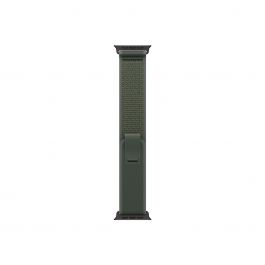 Каишка от Apple за Apple Watch 49mm Loop:  Green Trail Loop - M/L - Black Titanium Finish