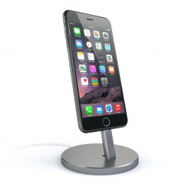 Satechi Aluminium Lightning Charging Stand - Space Gray