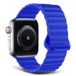 Каишка за Apple Watch 42/44/45/49MM от Decoded - силиконова - синя