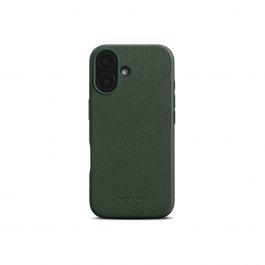 WOOLNUT Leather Case for iPhone 16 - Green