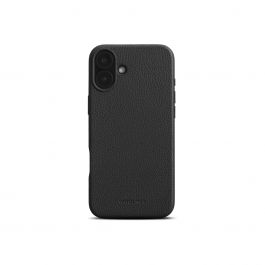 WOOLNUT Leather Case for iPhone 16 Plus - Black
