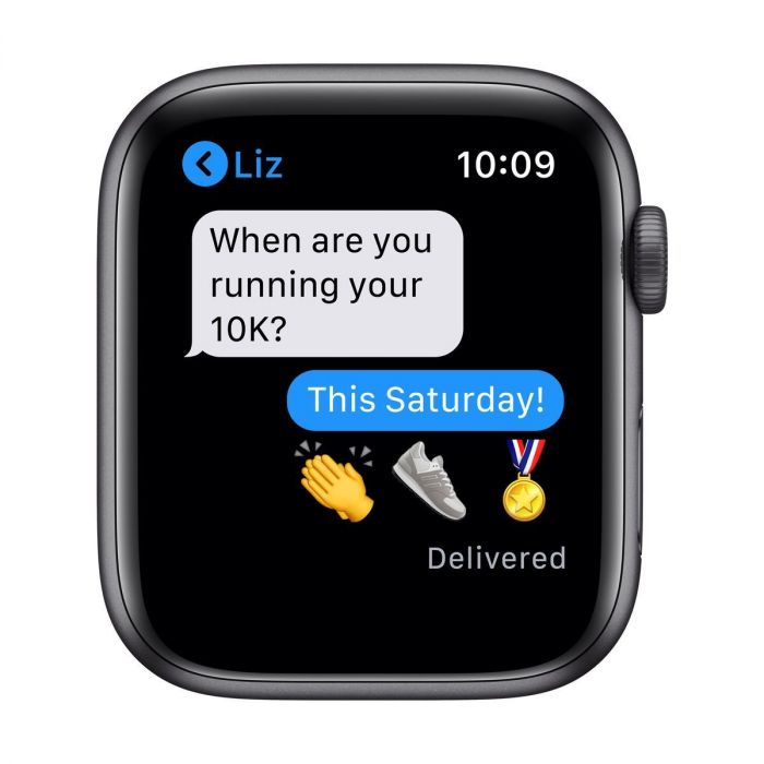 Refurbished Apple Watch Nike SE GPS, 44mm Silver Aluminium Case with Pure  Platinum/Black Nike Sport Band - Apple (AU)