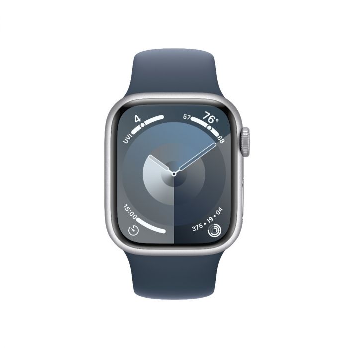 Apple Watch Series 9 GPS 41mm Silver алуминиев корпус с каишка S Apple Watch Series 9 GPS 41mm Silver алуминиев корпус с каишка S