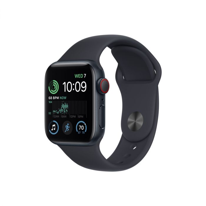 Apple Watch SE GPS + Cellular 40mm Midnight Aluminium Case with