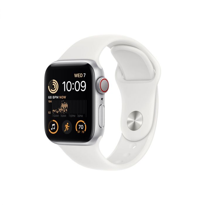 Series 4 silver aluminum case white sport band sales