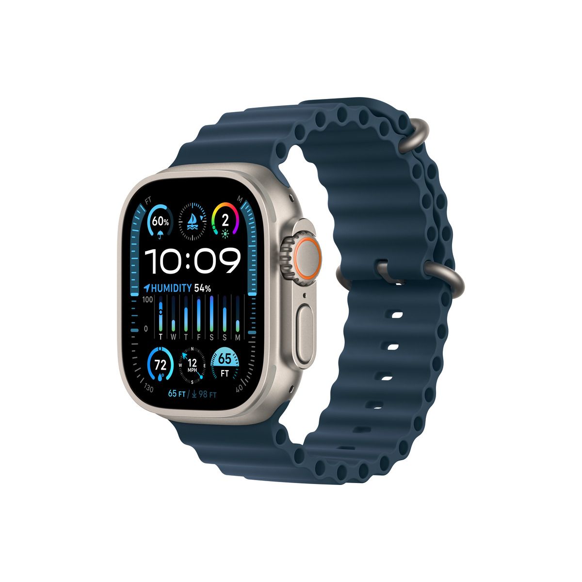 Apple Watch Ultra 2 GPS + Cellular, 49mm Корпус от титан с Blue