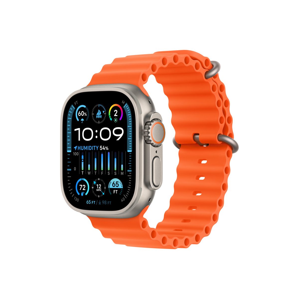 Apple Watch Ultra 2 GPS + Cellular, 49mm Корпус от титан с Orang