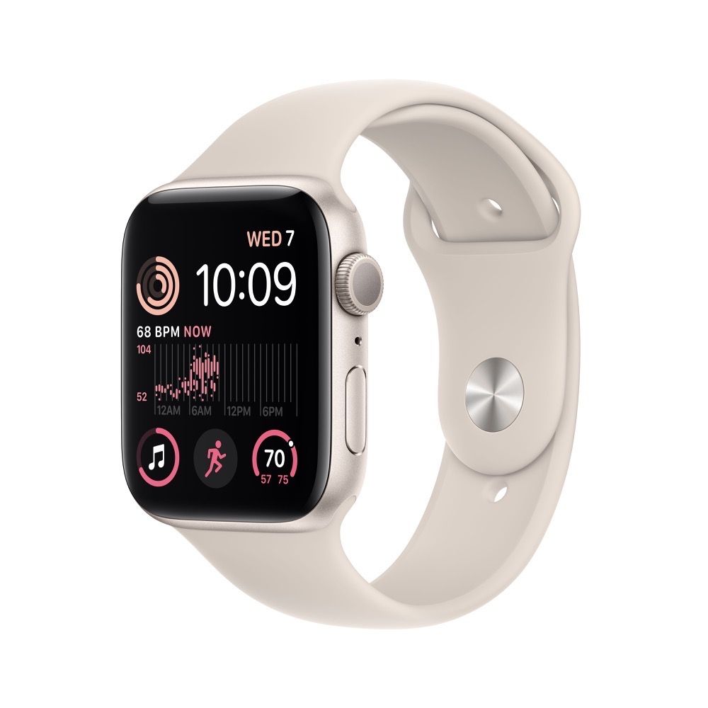Apple Watch SE GPS 44mm Starlight Aluminium Case with Starlight